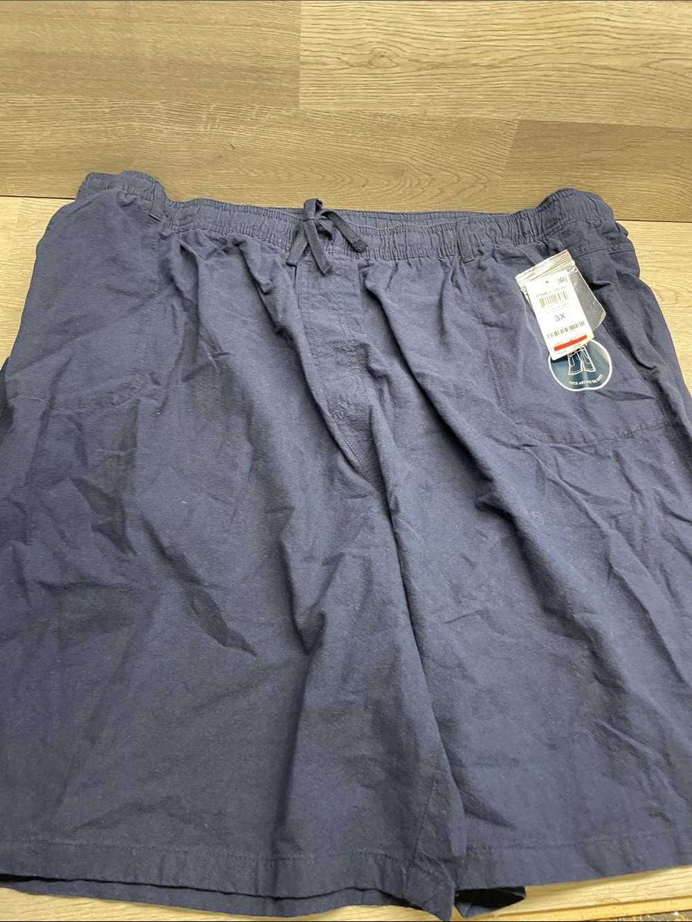 Karen Scott Navy Athletic Drawstring Shorts C50